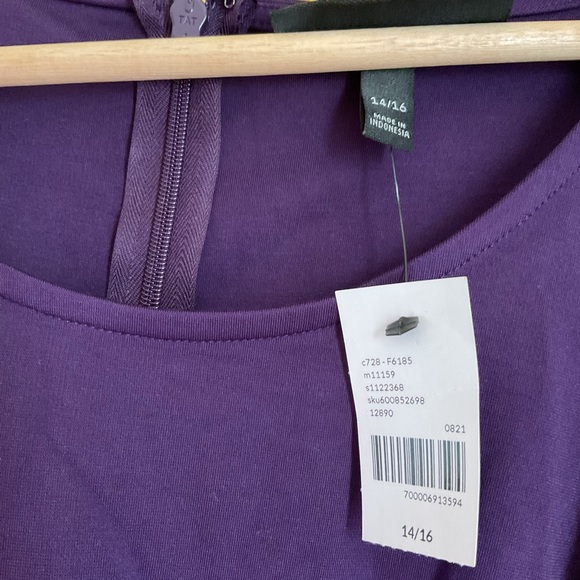 Lane Bryant Purple Jumpsuit Size 14/16W NWT - Picture 7 of 7